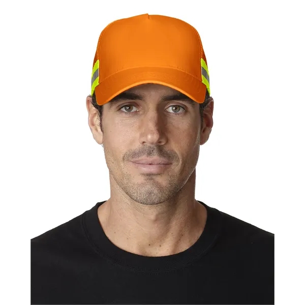 Adams Trucker Reflector High-Visibility Constructed Cap - Adams Trucker Reflector High-Visibility Constructed Cap - Image 11 of 16