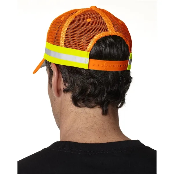 Adams Trucker Reflector High-Visibility Constructed Cap - Adams Trucker Reflector High-Visibility Constructed Cap - Image 12 of 16