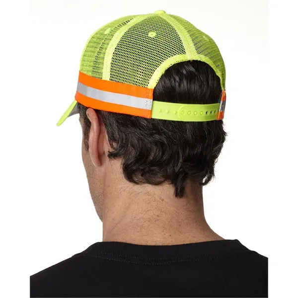 Adams Trucker Reflector High-Visibility Constructed Cap - Adams Trucker Reflector High-Visibility Constructed Cap - Image 15 of 16