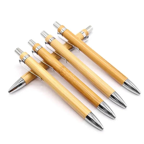 Eco-Friendly Bamboo Press Type Ballpoint Pen - Eco-Friendly Bamboo Press Type Ballpoint Pen - Image 3 of 3