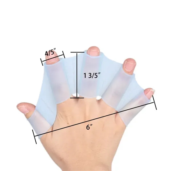 1 Pair Children Silicone Swimming Hand Fins - 1 Pair Children Silicone Swimming Hand Fins - Image 1 of 3