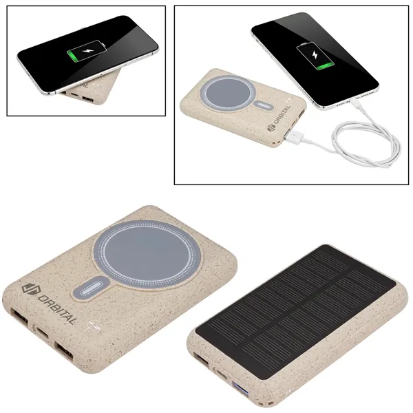 Custom EarthTrendz™ Solar / Magnetic Wireless Power Bank