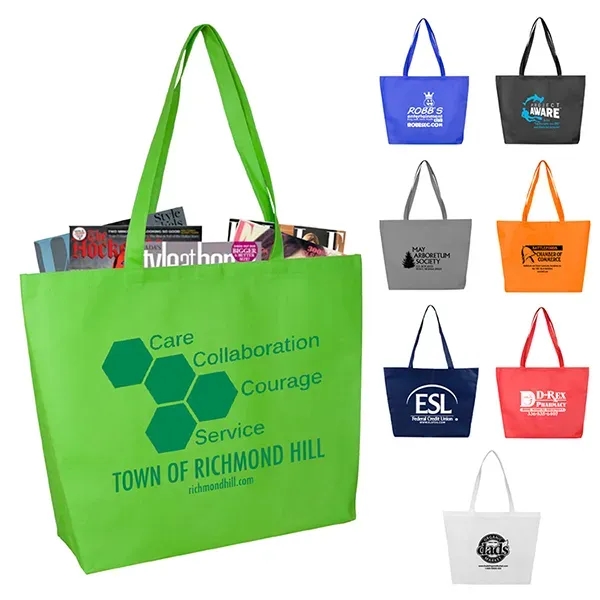 21" x 15" x 5" - CAROLINA Large Shopping and Beach Tote Bag