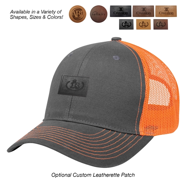 Cotton Twill Mesh Back Cap - Cotton Twill Mesh Back Cap - Image 37 of 48