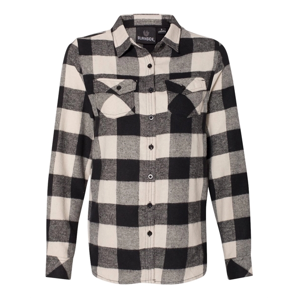 Burnside Women's Yarn-Dyed Long Sleeve Flannel Shirt - Burnside Women's Yarn-Dyed Long Sleeve Flannel Shirt - Image 25 of 27