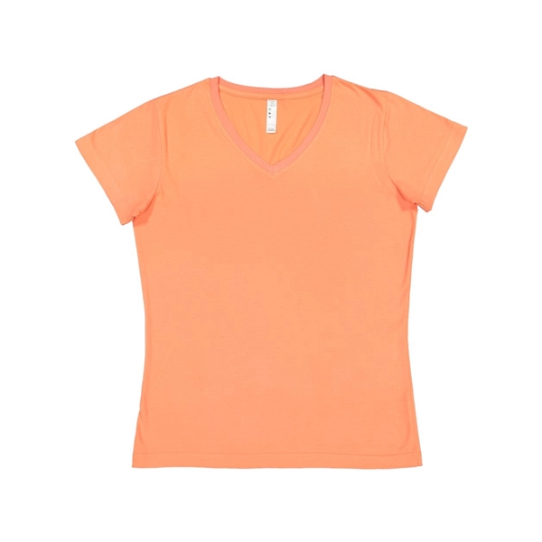 LAT Women's Fine Jersey V-Neck Tee - LAT Women's Fine Jersey V-Neck Tee - Image 52 of 77