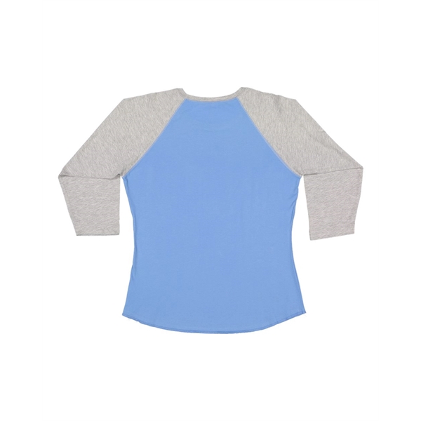 LAT Women's Baseball Fine Jersey Three-Quarter Sleeve Tee - LAT Women's Baseball Fine Jersey Three-Quarter Sleeve Tee - Image 34 of 47