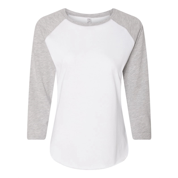 LAT Women's Baseball Fine Jersey Three-Quarter Sleeve Tee - LAT Women's Baseball Fine Jersey Three-Quarter Sleeve Tee - Image 35 of 47
