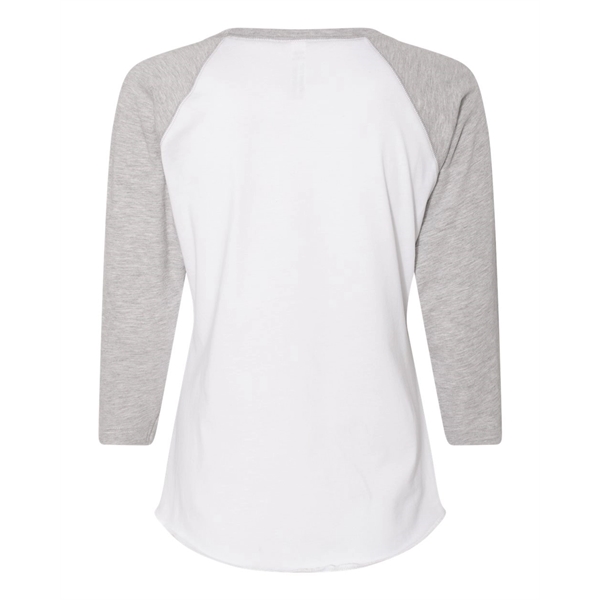 LAT Women's Baseball Fine Jersey Three-Quarter Sleeve Tee - LAT Women's Baseball Fine Jersey Three-Quarter Sleeve Tee - Image 37 of 47