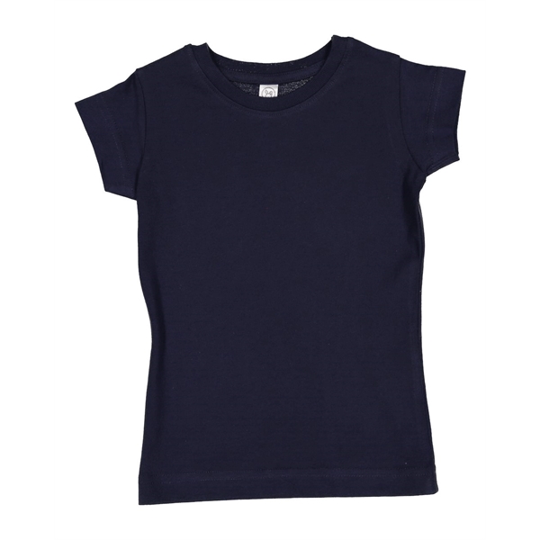 Rabbit Skins Toddler Girls Fine Jersey Tee - Rabbit Skins Toddler Girls Fine Jersey Tee - Image 38 of 45
