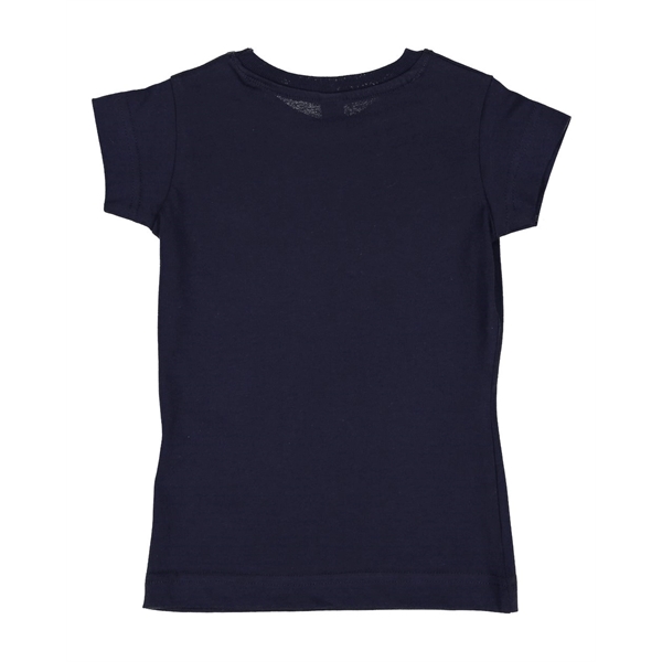 Rabbit Skins Toddler Girls Fine Jersey Tee - Rabbit Skins Toddler Girls Fine Jersey Tee - Image 39 of 45