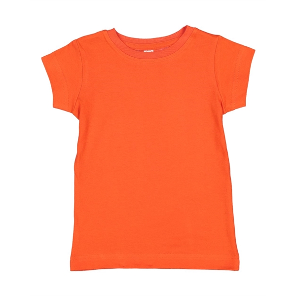 Rabbit Skins Toddler Girls Fine Jersey Tee - Rabbit Skins Toddler Girls Fine Jersey Tee - Image 40 of 45