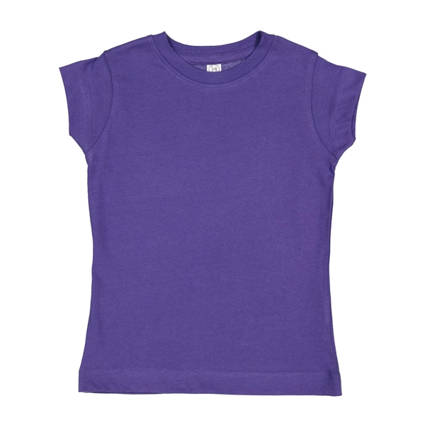 Rabbit Skins Toddler Girls Fine Jersey Tee - Rabbit Skins Toddler Girls Fine Jersey Tee - Image 42 of 45