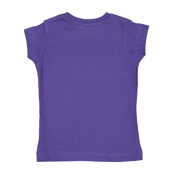 Rabbit Skins Toddler Girls Fine Jersey Tee - Rabbit Skins Toddler Girls Fine Jersey Tee - Image 43 of 45