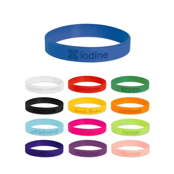 USA Debossed Silicone Bracelet - USA Debossed Silicone Bracelet - Image 0 of 13