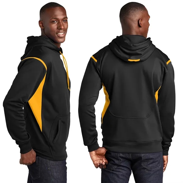 Sport-Tek® Tech Fleece Colorblock Hooded Sweatshirt - Sport-Tek® Tech Fleece Colorblock Hooded Sweatshirt - Image 1 of 9