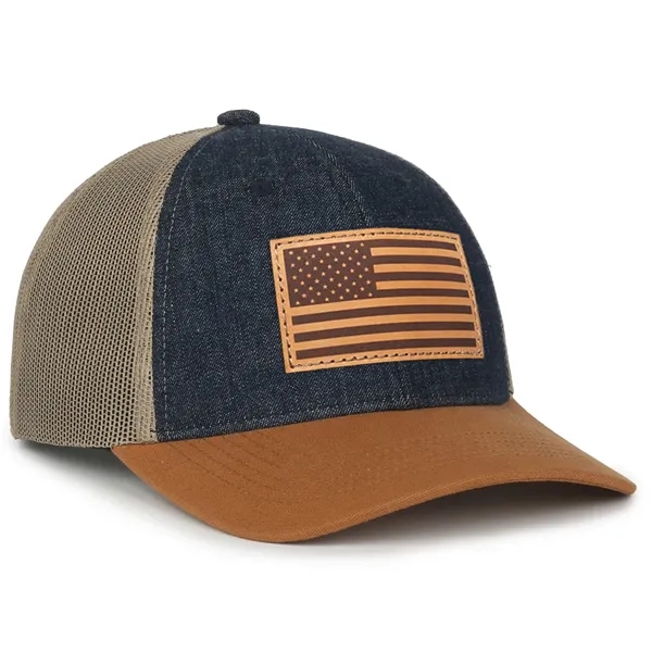 FFA® Denim Trucker W/ Canvas Visor Cap - FFA® Denim Trucker W/ Canvas Visor Cap - Image 0 of 0