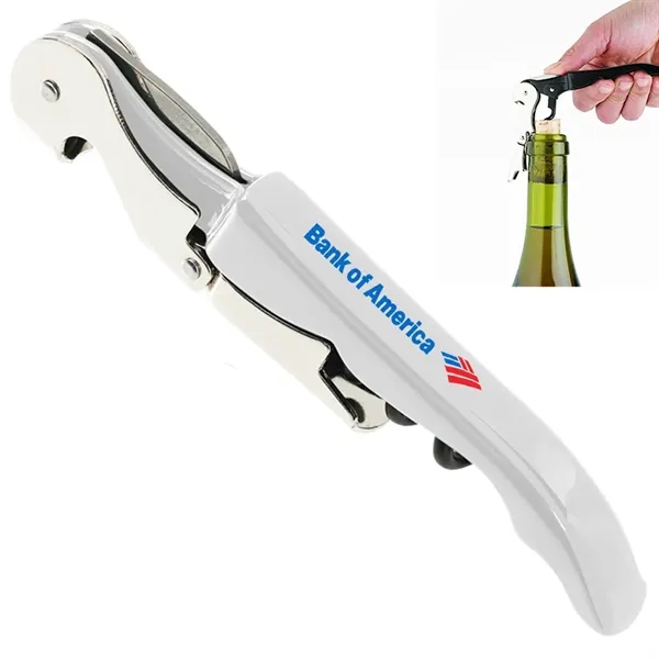 Classic Stainless Steel And ABS Corkscrew Wine Bottle Opener - Classic Stainless Steel And ABS Corkscrew Wine Bottle Opener - Image 0 of 13