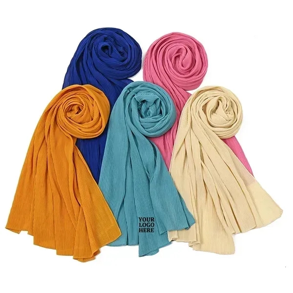 Womne Durable Chiffon Wrinkle Hijab Scarf - Womne Durable Chiffon Wrinkle Hijab Scarf - Image 0 of 3