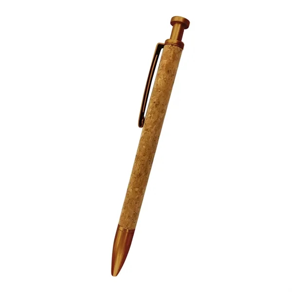 Geneva Geoffrey Golden Leatherette Cork Pen - Geneva Geoffrey Golden Leatherette Cork Pen - Image 2 of 5
