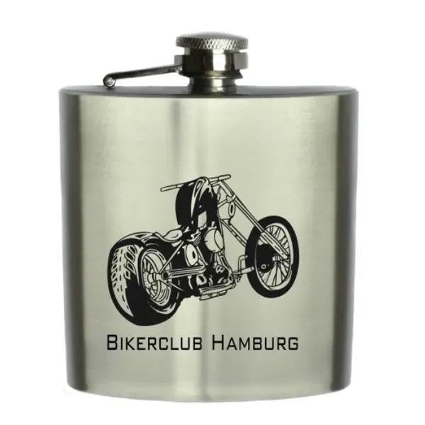 Jims Stainless Steel Hip Flask - 4 Oz - Jims Stainless Steel Hip Flask - 4 Oz - Image 0 of 2