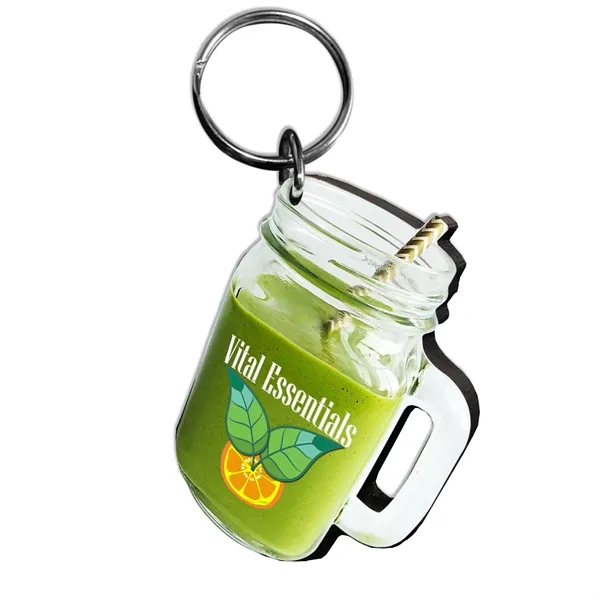 1/8" Ultra Vivid Recycled Wood Keychains - 1/8" Ultra Vivid Recycled Wood Keychains - Image 6 of 11