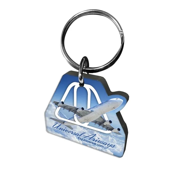 1/8" Ultra Vivid Recycled Wood Keychains - 1/8" Ultra Vivid Recycled Wood Keychains - Image 5 of 11