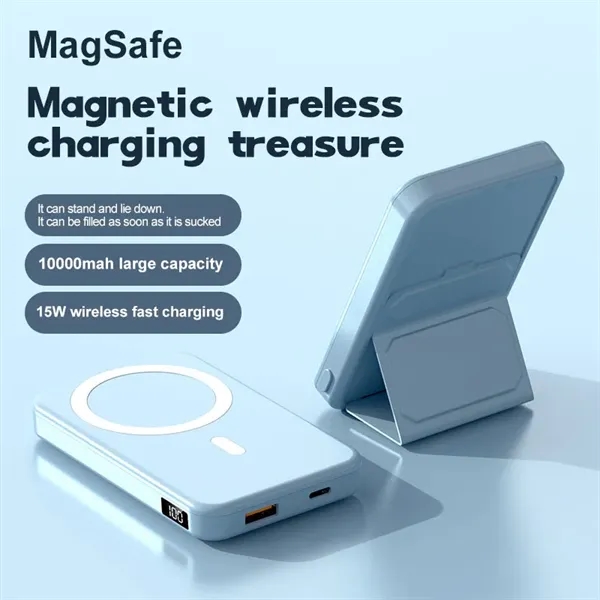 Large Capacity Magnetic Wireless Power Bank Folding Stand - Large Capacity Magnetic Wireless Power Bank Folding Stand - Image 3 of 4