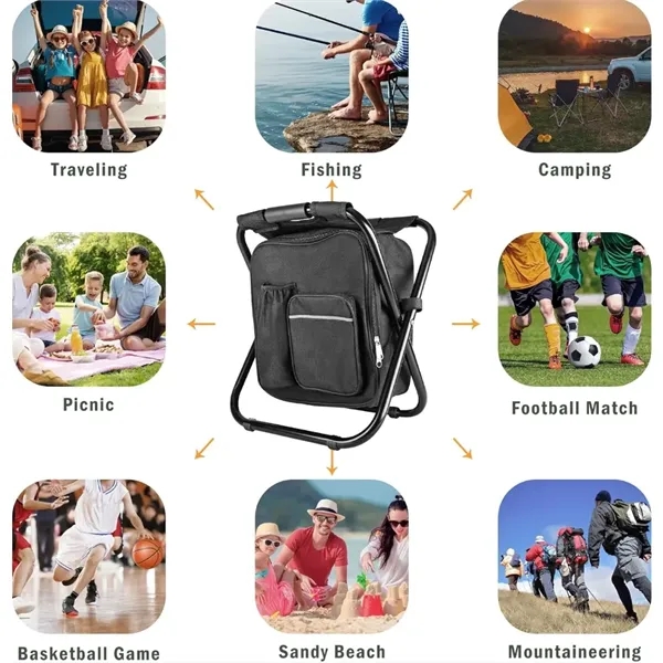 Backpack Stool Cooler Chair - Backpack Stool Cooler Chair - Image 4 of 5
