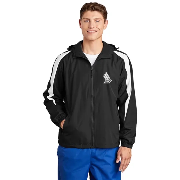 Sport-Tek® Fleece-Lined Colorblock Jacket - Sport-Tek® Fleece-Lined Colorblock Jacket - Image 0 of 3