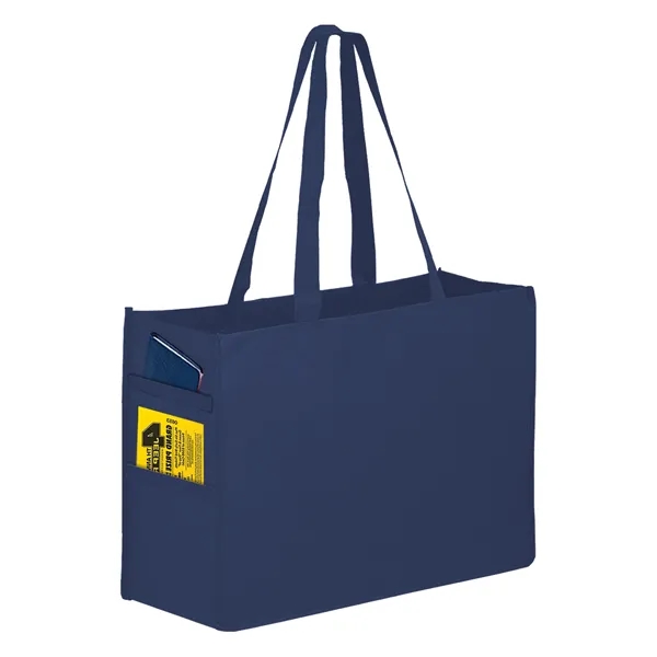 Recycled P.E.T. Non-Woven Tote Bag - Full Color - Recycled P.E.T. Non-Woven Tote Bag - Full Color - Image 9 of 11