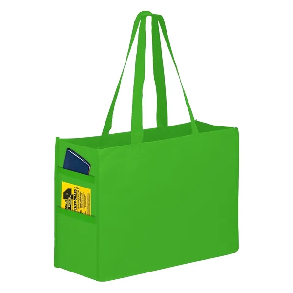 Recycled P.E.T. Non-Woven Tote Bag - Full Color - Recycled P.E.T. Non-Woven Tote Bag - Full Color - Image 10 of 11