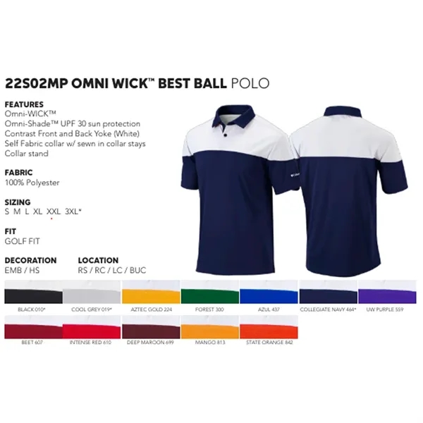 Columbia Best Ball Men's Polo - Columbia Best Ball Men's Polo - Image 1 of 25