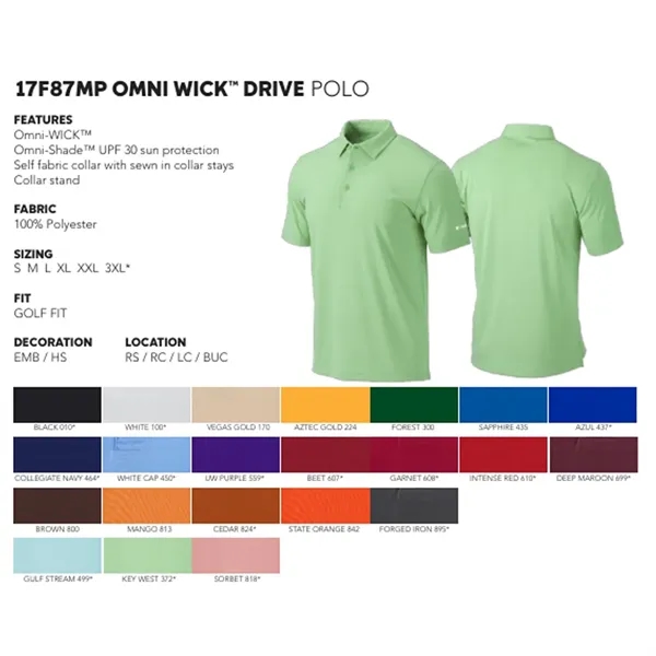 Columbia Drive Men's Polo - Columbia Drive Men's Polo - Image 1 of 20