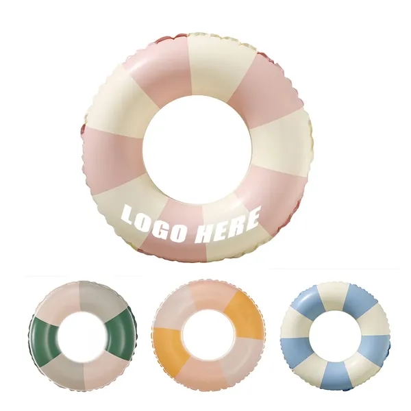 18" Kid Striped Inflatable Swimming Pool Ring - 18" Kid Striped Inflatable Swimming Pool Ring - Image 0 of 1