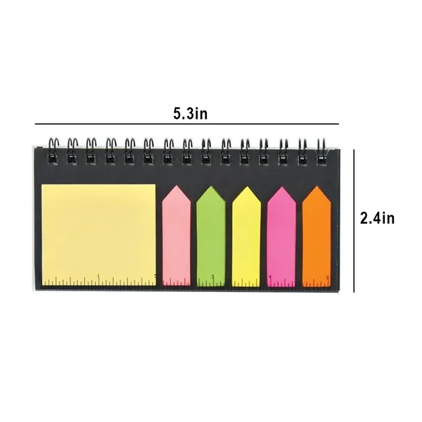 Mini Portable Pocket Sticky Note Pad With Ruler - Mini Portable Pocket Sticky Note Pad With Ruler - Image 1 of 1