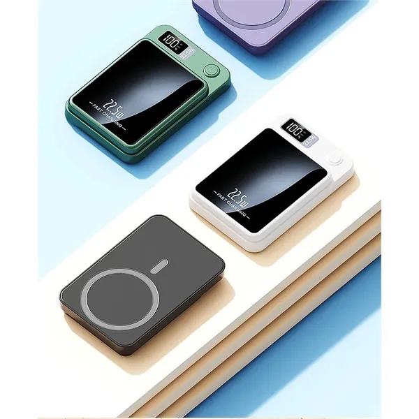 Magnetic Wireless Power Bank with Cable - Magnetic Wireless Power Bank with Cable - Image 2 of 2