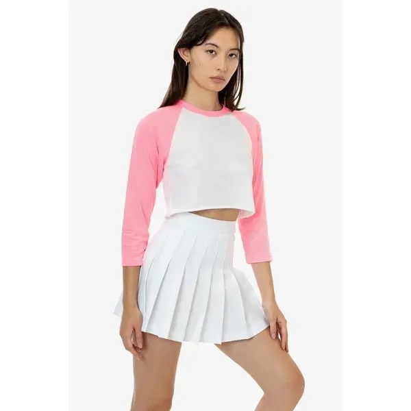 Women's Poly Cotton 3/4 Sleeve Raglan - Women's Poly Cotton 3/4 Sleeve Raglan - Image 2 of 5