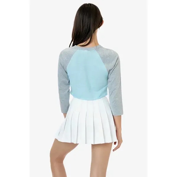 Women's Poly Cotton 3/4 Sleeve Raglan - Women's Poly Cotton 3/4 Sleeve Raglan - Image 4 of 5