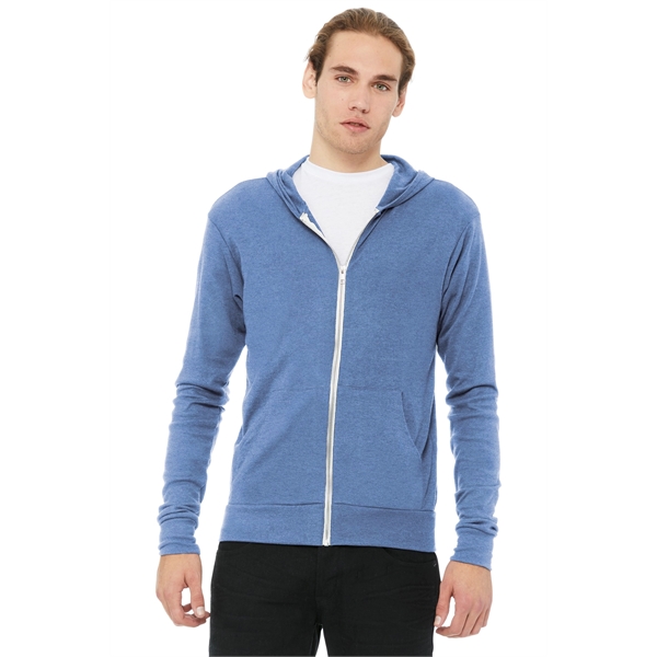 BELLA+CANVAS Unisex Triblend Full-Zip Lightweight Hoodie. - BELLA+CANVAS Unisex Triblend Full-Zip Lightweight Hoodie. - Image 0 of 33