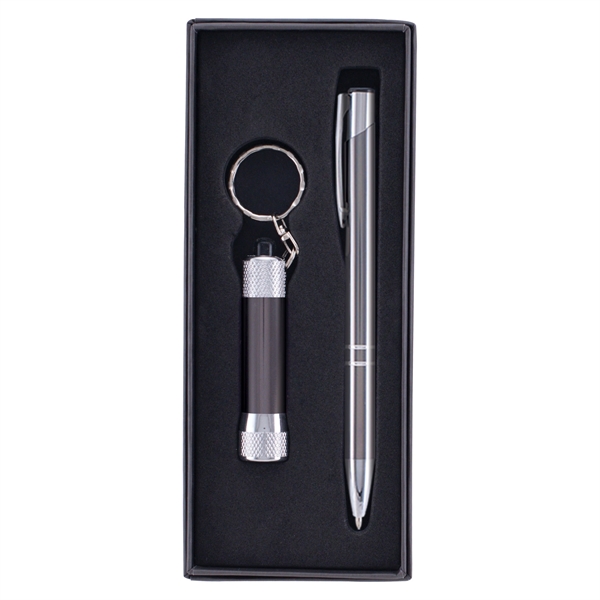Tres-Chic/Chroma - Metal Pen & Flashlight Gift Set - Tres-Chic/Chroma - Metal Pen & Flashlight Gift Set - Image 4 of 6