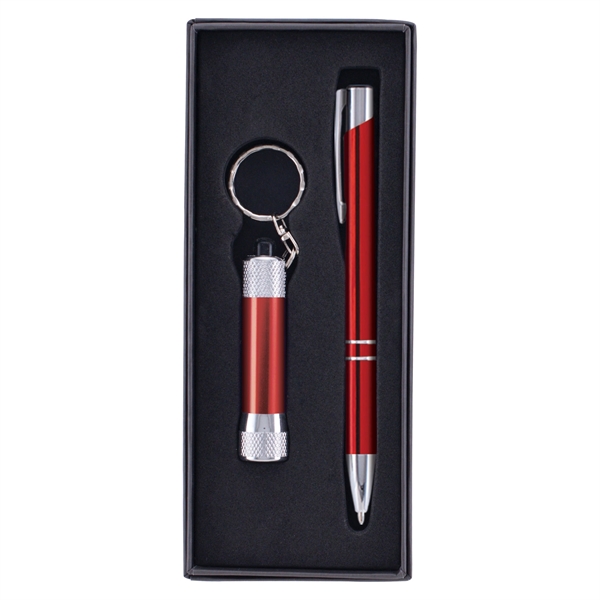 Tres-Chic/Chroma - Metal Pen & Flashlight Gift Set - Tres-Chic/Chroma - Metal Pen & Flashlight Gift Set - Image 6 of 6