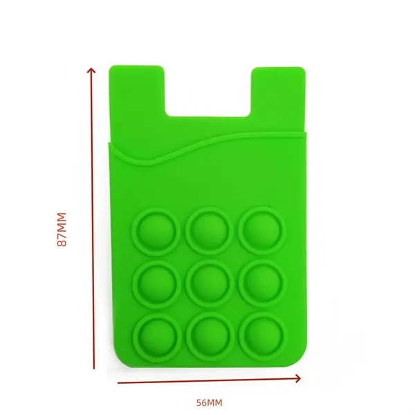 Silicone Card Holder Cell Phone Back Sticker - Silicone Card Holder Cell Phone Back Sticker - Image 2 of 3