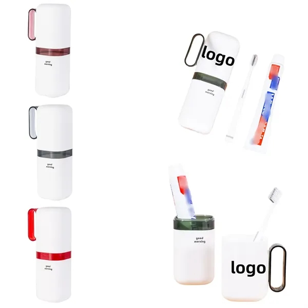 Portable Travel Toothbrush Case & Mug - Portable Travel Toothbrush Case & Mug - Image 0 of 4