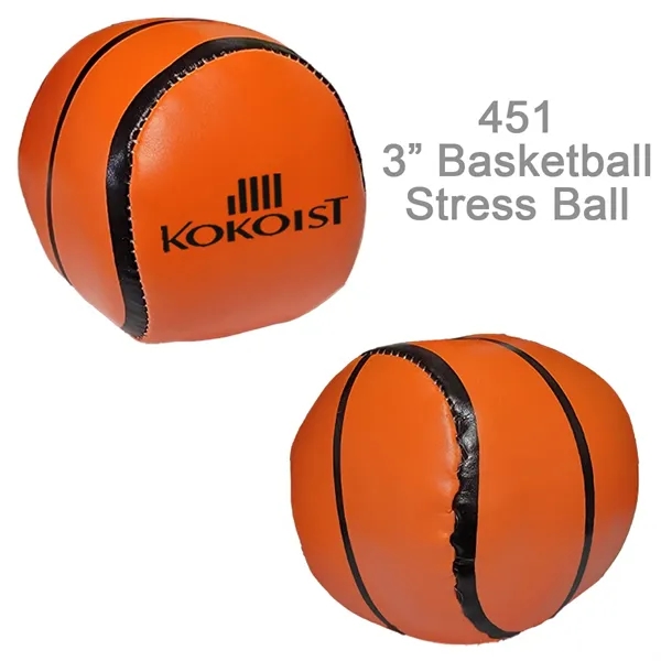 Popular 3" Basketball Stress Reliever Sports Ball - Popular 3" Basketball Stress Reliever Sports Ball - Image 0 of 1