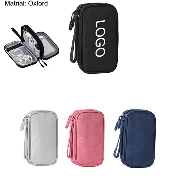 Electronic Organizer Travel USB Cable Accessories Bag/Case - Electronic Organizer Travel USB Cable Accessories Bag/Case - Image 0 of 6