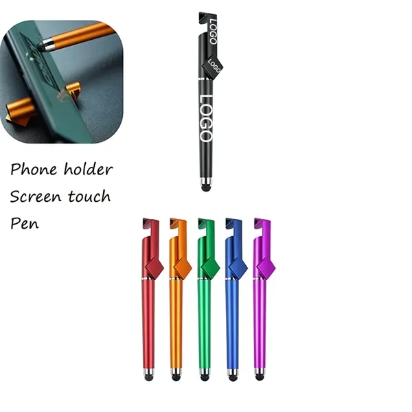 Multifunctional Touch Screen Stylus Phone Holder Pen - Multifunctional Touch Screen Stylus Phone Holder Pen - Image 0 of 2