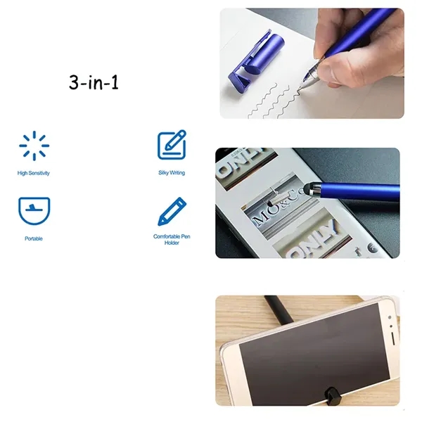 Multifunctional Touch Screen Stylus Phone Holder Pen - Multifunctional Touch Screen Stylus Phone Holder Pen - Image 2 of 2