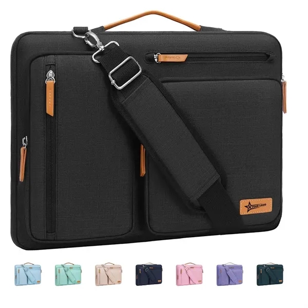Shock Resistant Laptop Sleeve Briefcase Messenger Bag - Shock Resistant Laptop Sleeve Briefcase Messenger Bag - Image 0 of 4