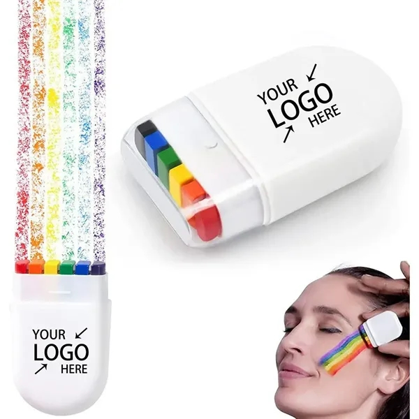 Rainbow Face Body Paint - Rainbow Face Body Paint - Image 0 of 4